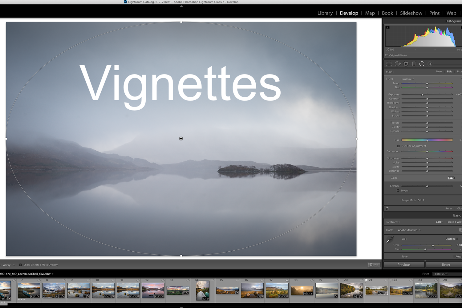 Creating Vignettes in Lightroom