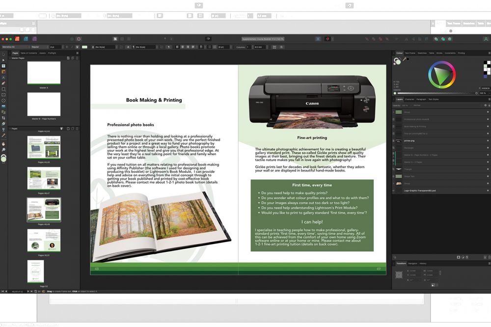 Book Making with Affinity Publisher by Mark Banks